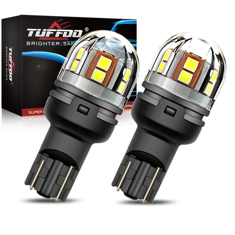 TUFFOO T15 W16W T16 LED Bulb For Car Reverse Light / Backup Light 6000K - White (2 Pcs)