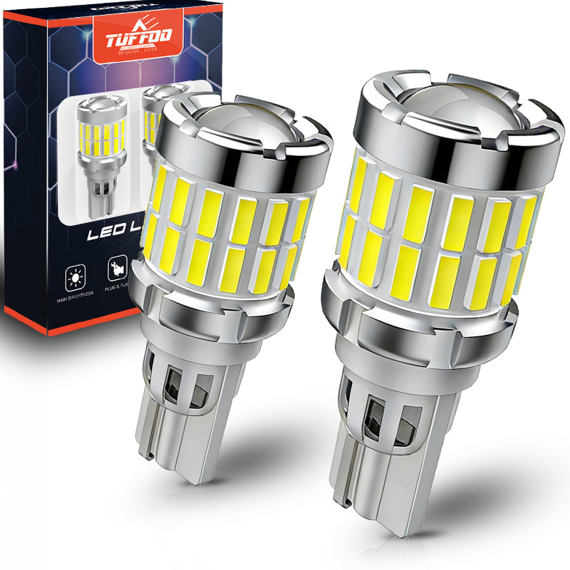 TUFFOO 2PCS T15 W16W T16 LED Bulb For Car Reverse Light/Backup Light 6000K White