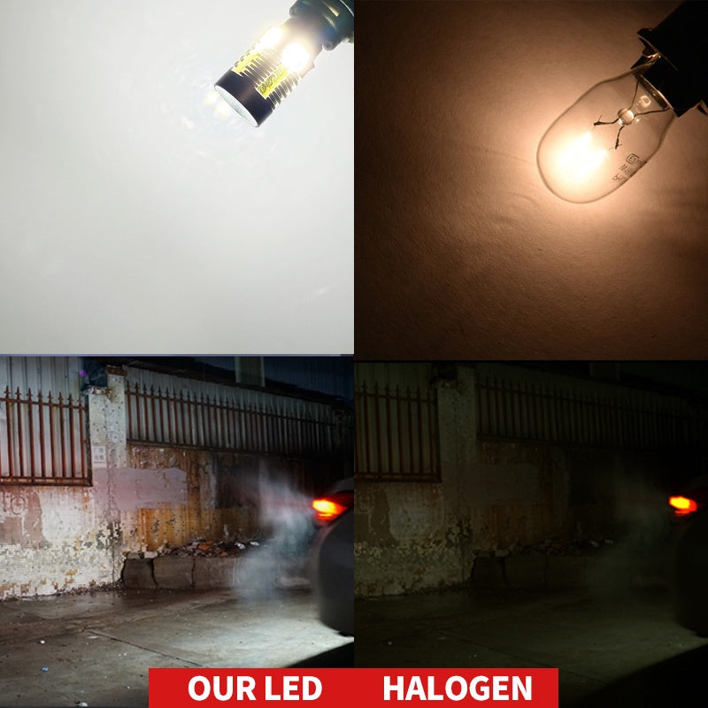 TUFFOO Super Bright T15 T16 W16W LED Bulb For Car Backup Light/Reverse Light Canbus Error Free 6000K - White (12V/2 Pcs)