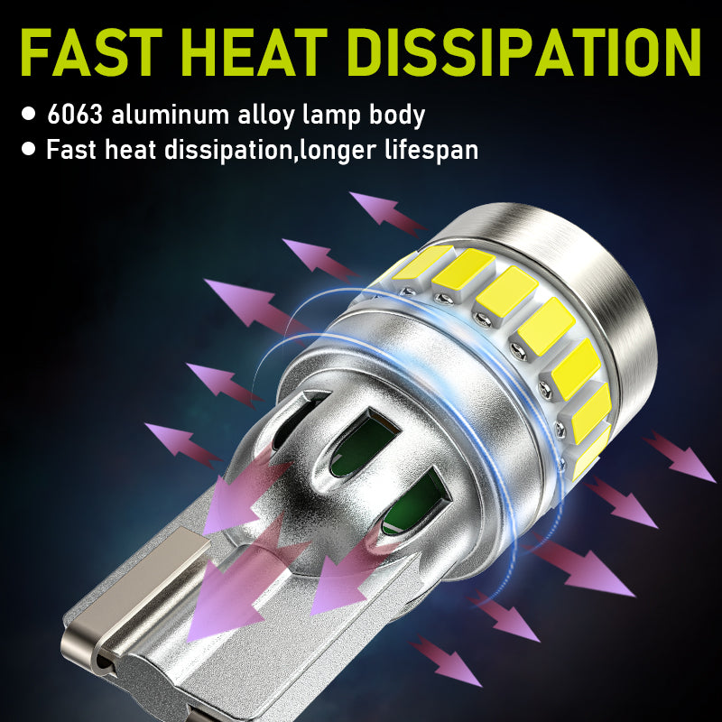 TUFFOO LED Car Bulbs W5W T10 12V Lemon Yellow Light