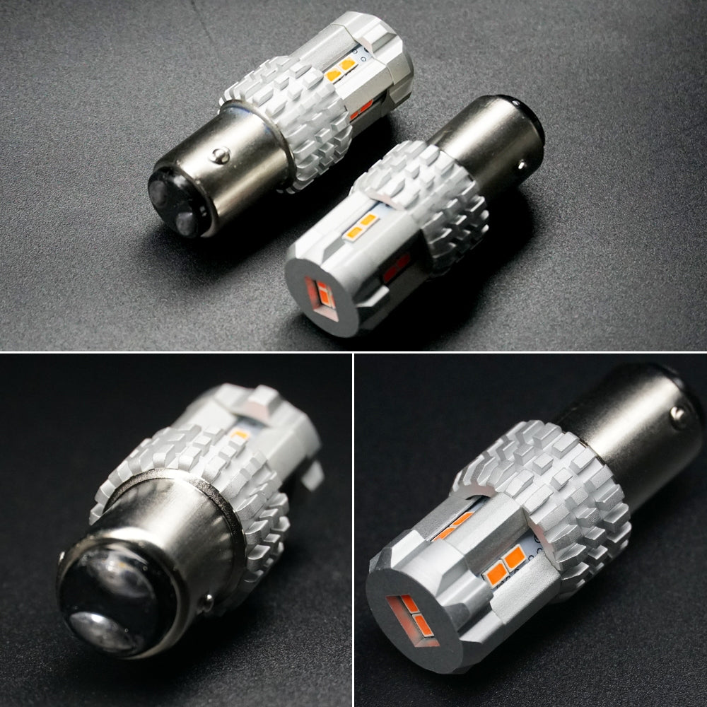 TUFFOO 1Pair 1157 Car LED Tail Light Brake Light P21/5W BAY15D Stop Light Red DC 12V