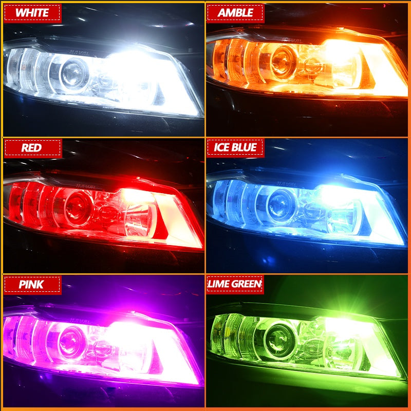 TUFFOO LED Car Bulbs W5W T10 12V Lemon Yellow Light